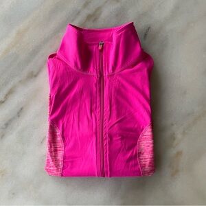 Danskin Bright Pink Zip-Up Active Jacket size L